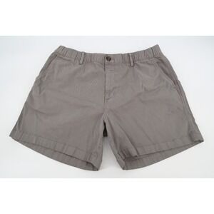Bear Bottom Mens XL Gray Stretch Chino Shorts Elastic Waist‎ 5.5" Inseam